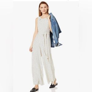 Polka Dot Wide Leg Jumpsuit